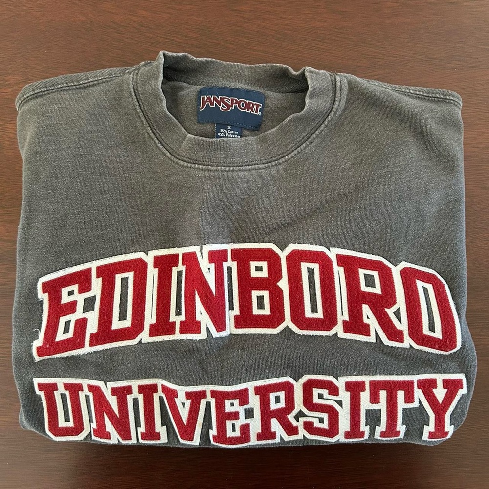 Jansport Charcoal Sweatshirt with Edinburgh University Logo